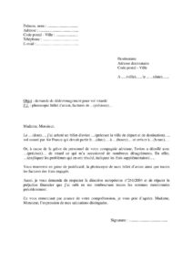 Modèle lettre demande de dédommagement grève Air France vol retardé